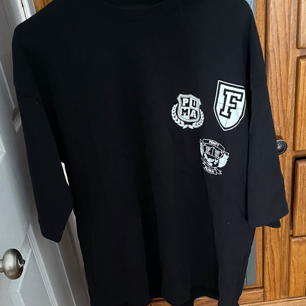 Puma Black Tee with Bold Graphics